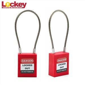 Bloqueig tagout seguretat cable de cable cadenat de filferro